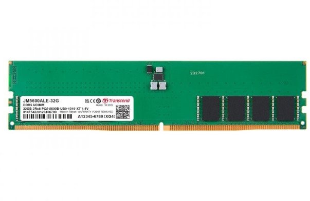 Акція на Transcend 32 Gb DDR5 5600 MHz JetRam (JM5600ALE-32G) від Stylus