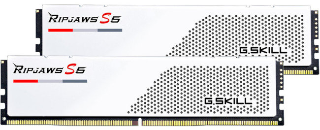 Акція на G.Skill 96 Gb (2x48GB) DDR5 5200 MHz Ripjaws S5 Matte White (F5-5200J4040A48GX2-RS5W) від Stylus
