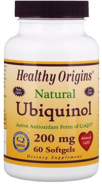 Акція на Healthy Origins Ubiquinol Kaneka Q+ 200 mg 60 Softgel Убихинол від Stylus