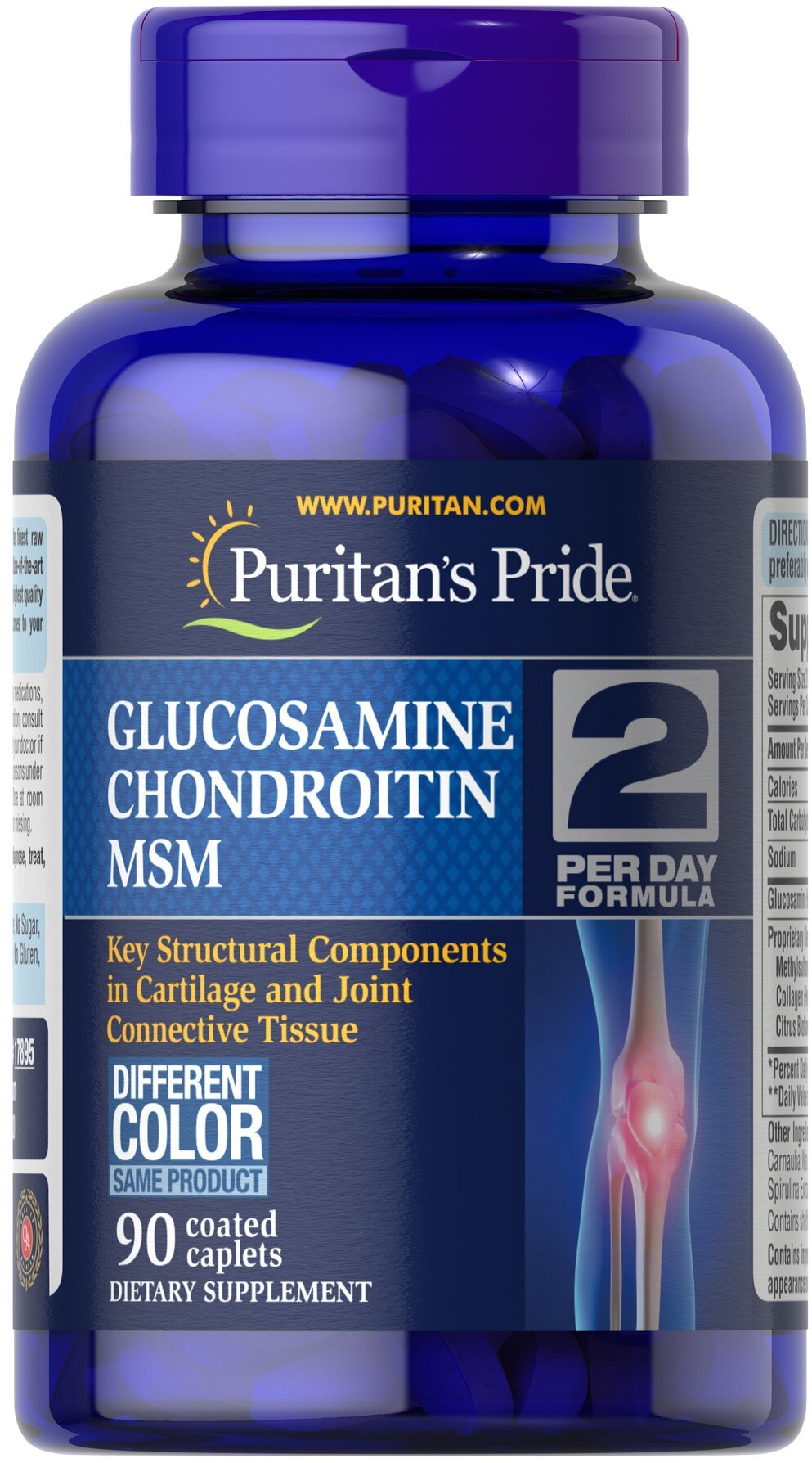 

Puritan's Pride Triple Strength Glucosamine, Chondroitin & Msm Joint Soother 90 caps