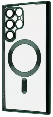 

Wave Metal Color Case with Magnetic Ring Dark Green for Samsung S908 Galaxy S22 Ultra