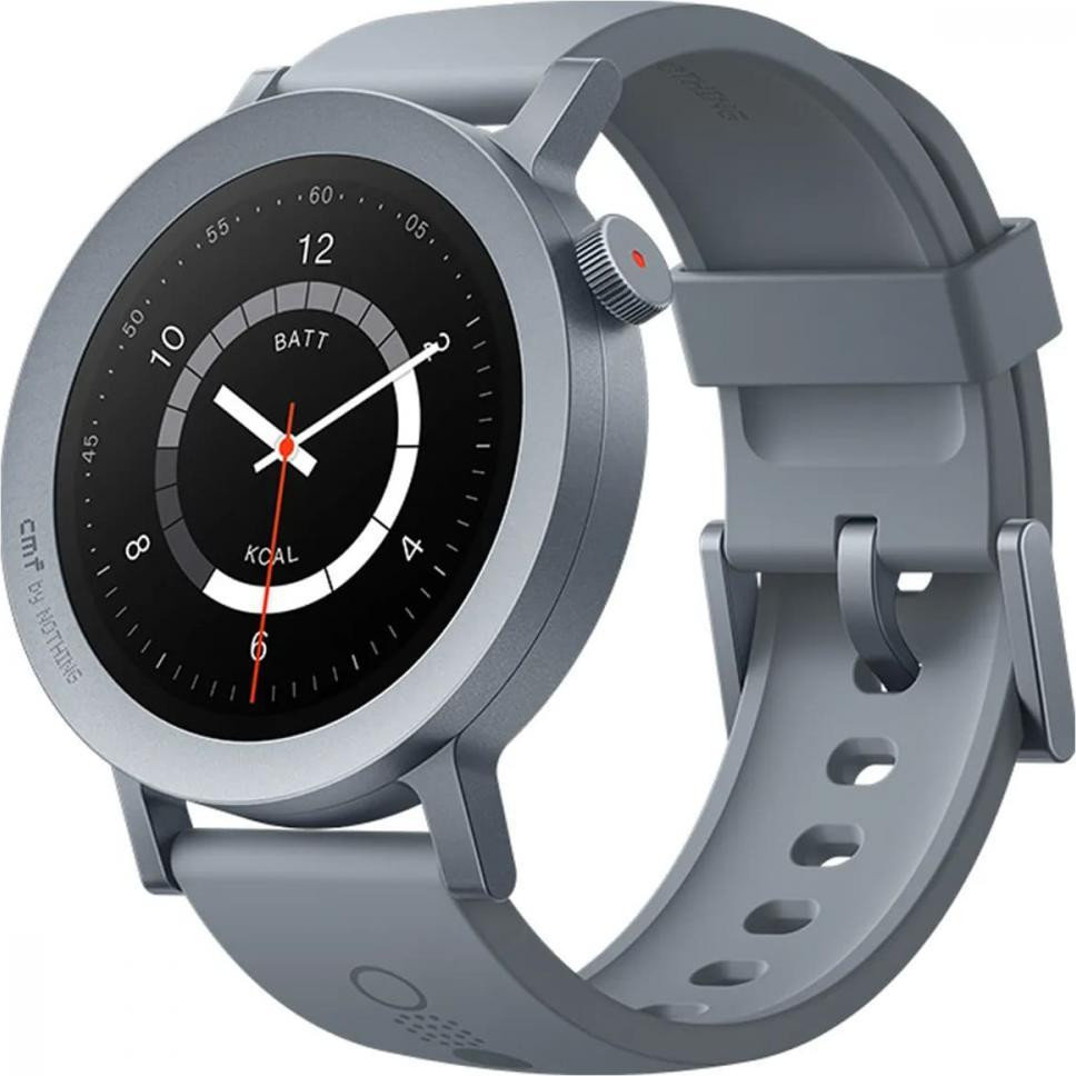 Акція на Cmf by Nothing Watch Pro 2 Ash Grey Flat Bezel with Grey Liquid Silicon Strap від Y.UA