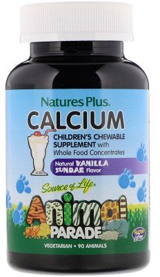 Акція на Nature's Plus Source of Life Animal Parade Calcium Children's Chewable Supplement 90 Animals Natural Vanilla Sundae Flavor Жевательный кальций для детей від Stylus