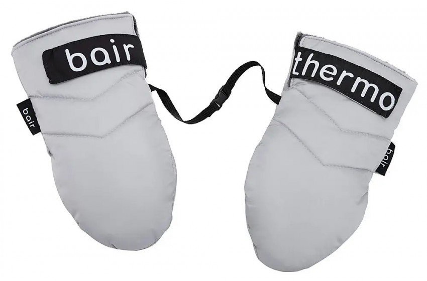 

Варежки для коляски Bair Thermo Mittens серые (owl grey) 29х15 см