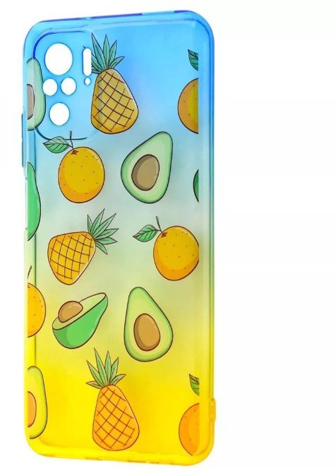 

Wave Sweet & Acid Case Blue/Yellow/Avocado for Xiaomi Redmi Note 10/Note 10S