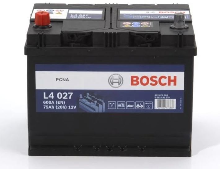 Акція на Автомобильный аккумулятор Bosch 6CT-75 Аз L4 (L40 270) від Stylus