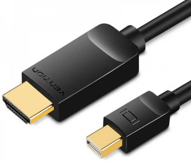 

Vention mini DisplayPort - Hdmi (M/M), 2 м, Black (HAHBH)