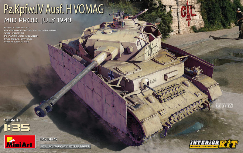 Акція на Модель Miniart Німецький танк Pz.Kpfw.IV Ausf. H Vomag (MA35305) від Y.UA