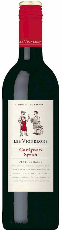 

Вино Les Vignerons «Carignah Syrah» червоне 0.75 л (WHS3263280111515)