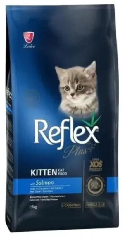 Акція на Cухой корм Reflex Plus Kitten Cat Food with Salmon для котят с лососем 15 кг (RFX-412) від Stylus