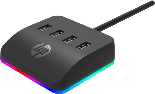 Акція на Hp Adapter Usb to 4xUSB3.0 Rgb Black (DHC-CT120) від Stylus