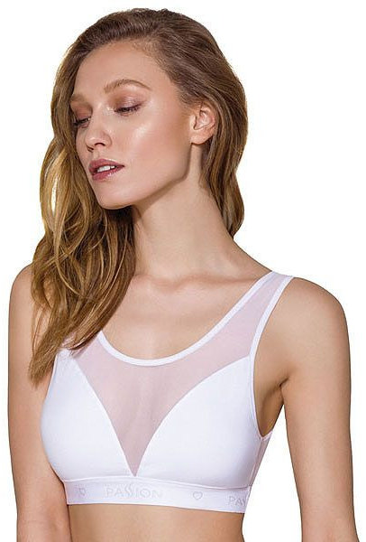 

Топ с прозрачной вставкой Passion PS002 Top white, size M