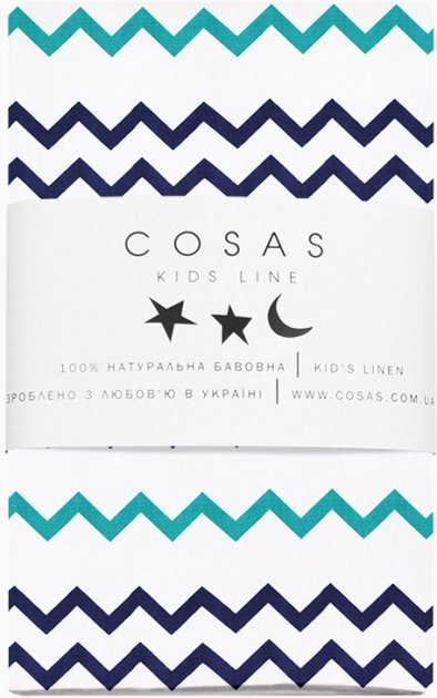 

Простынь Cosas Sea zigzag 120х60 см (4822055279776)