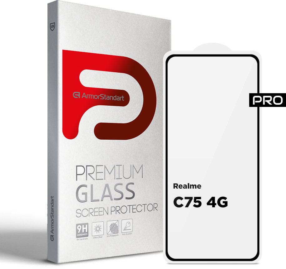 

ArmorStandart Tempered Glass Pro Black для Realme C75 4G (ARM82888)