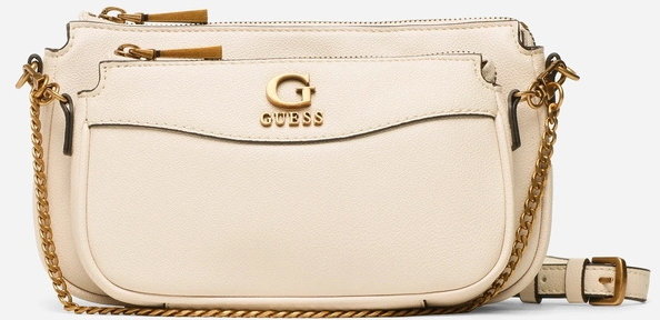 

Женская сумка кросс боди Guess Nell Double Pouch Crossbody молочная (HWVB8678700-STO)