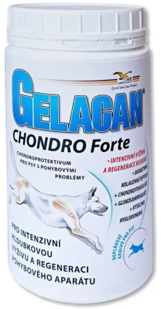 

Пищевая добавка для собак Gelacan Chondro Forte для восстановления опорно-двигательного аппарата 150 г (8594004695895)