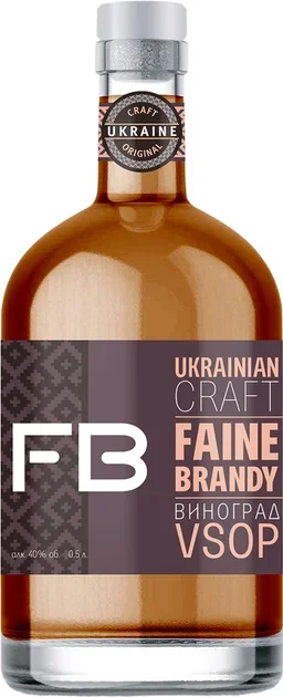 Акція на Бренди Faine Brandy Виноград Vsop 40% 0.5 л (VTS6344025) від Stylus