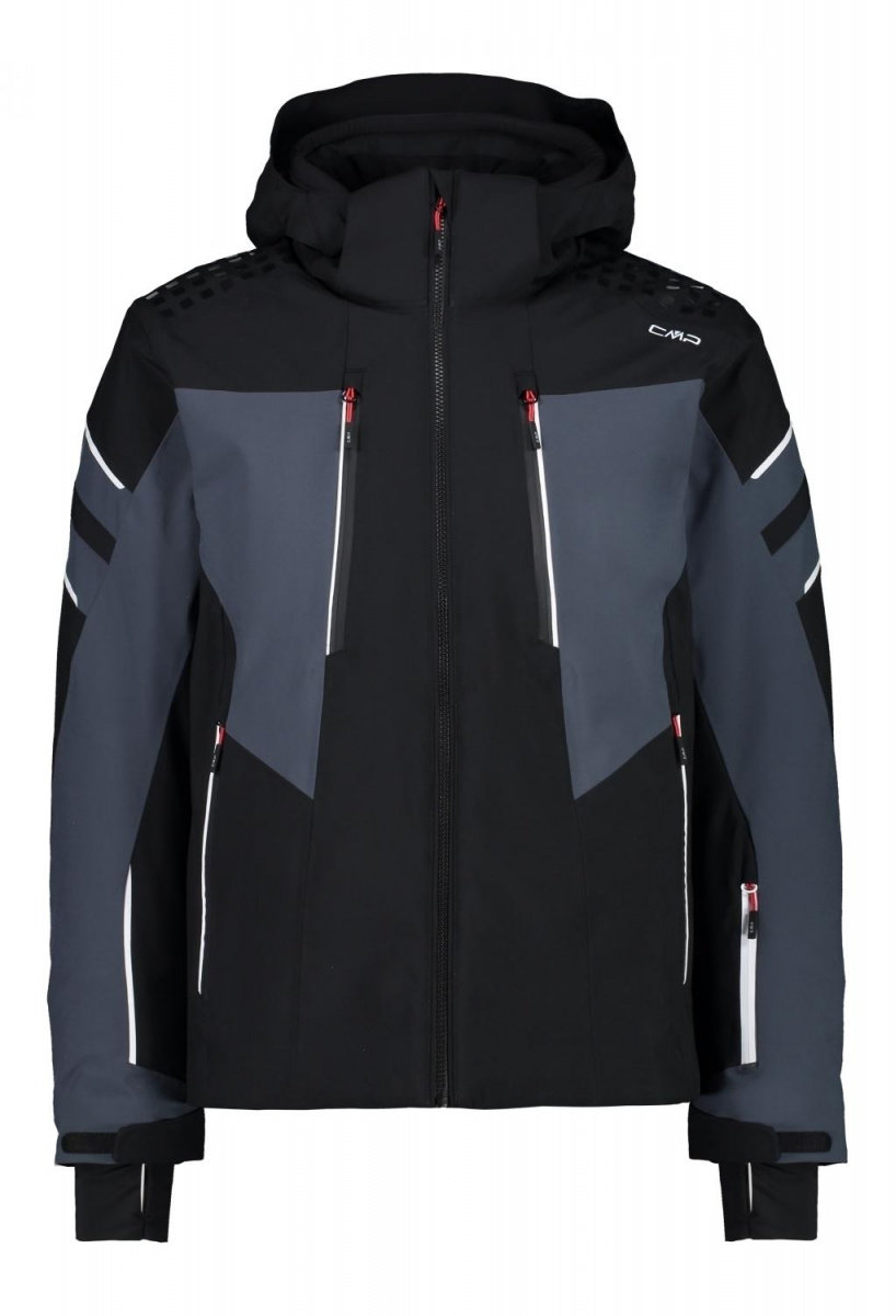 

Горнолыжная куртка Cmp Man Jacket Zip Hood (31W0297-U901) 50 черная с капюшоном