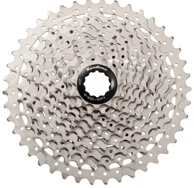 

Касета 10-k 11-42T SUN RACE MTB MS2 сталевий павук Metallic Silver (CAS-05-12)