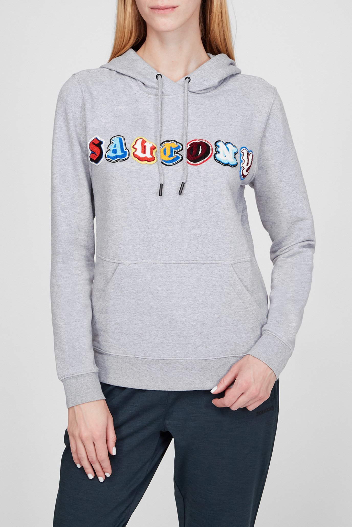 

Худи Saucony Resred Hoody (800343-LGHFP) 42 серый с капюшоном