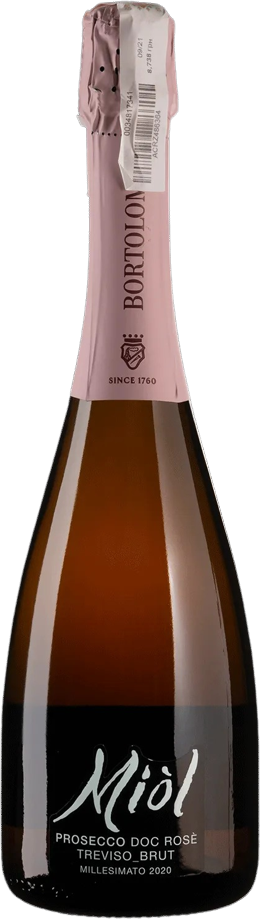 Акція на Вино Bortolomiol Miol Rose Prosecco Doc Treviso Brut Millesimato 2020 розовое брют 0.75 л (BWW0810) від Stylus