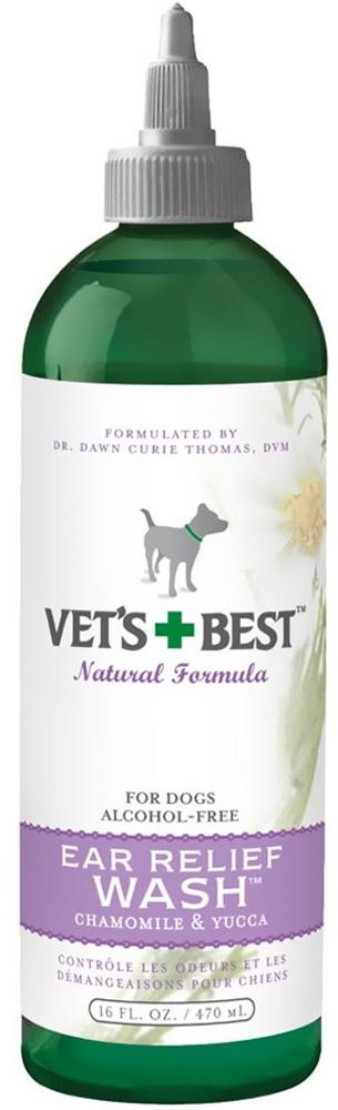 Акція на Рідкий очищувач для вух собак Vet's Best Ear Relief Wash 473 мл (vb10043) від Y.UA