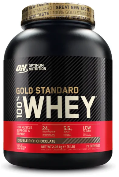Акція на Optimum Nutrition 100% Whey Gold Standard 2260 g / 73 servings / Double Rich Chocolate від Stylus