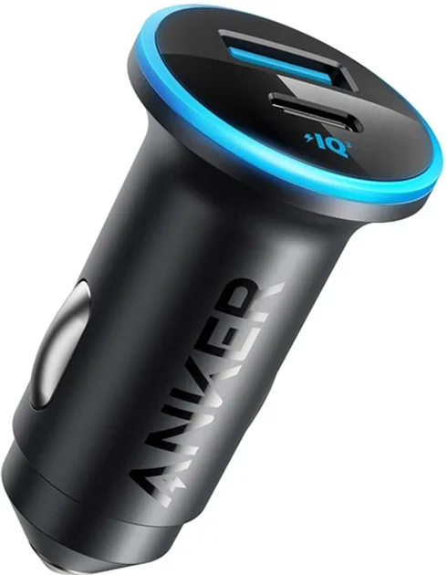 Акція на Anker Car Charger USB+USB-C PowerDrive PD+30W+22.5W Black (A2735G11) від Stylus