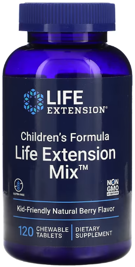 

Life Extension Children's Formula Mix Мультивітаміни для дітей 120 жувальних таблеток