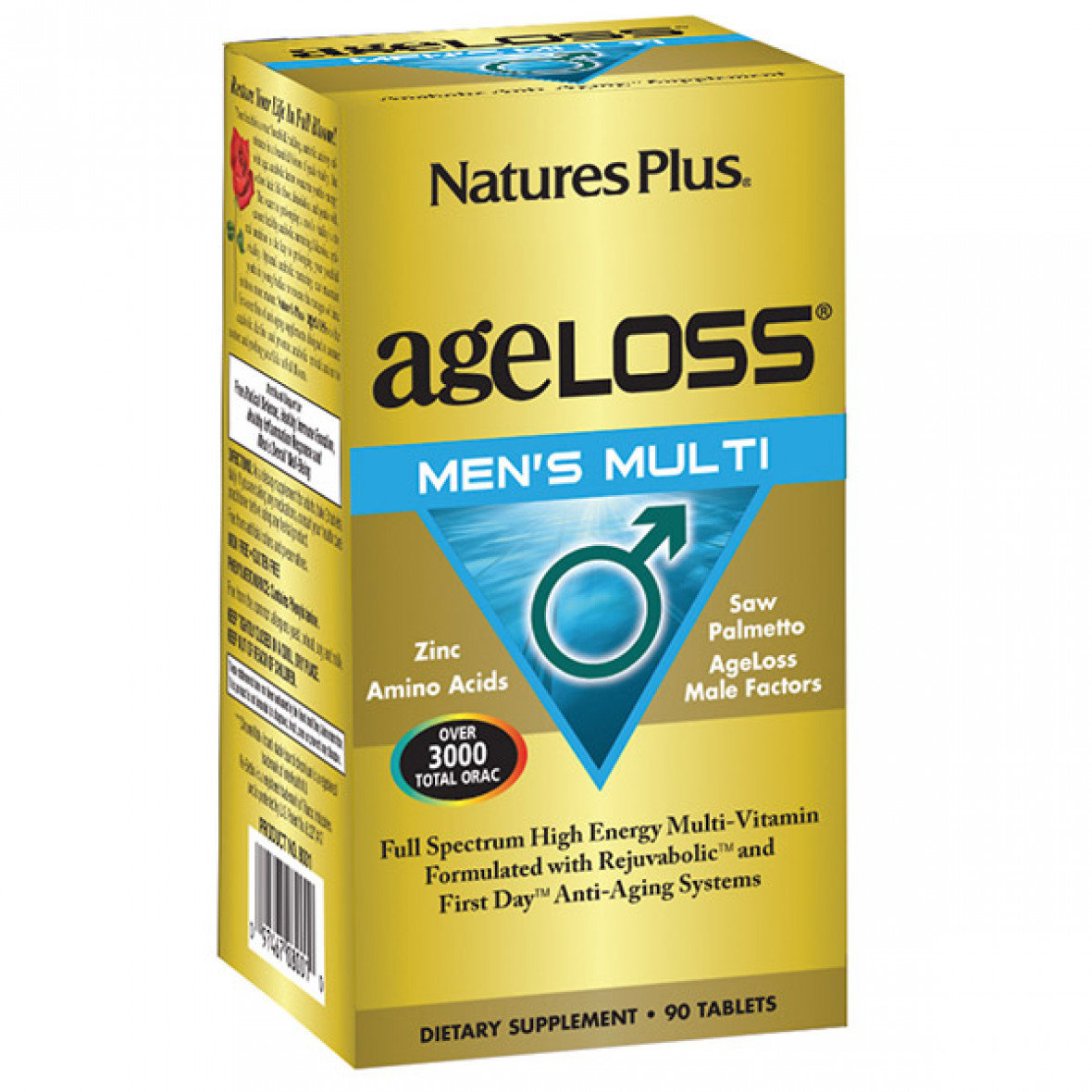 

Natures Plus AgeLoss Mens Multi 90 tabs Мультивитамины для мужчин