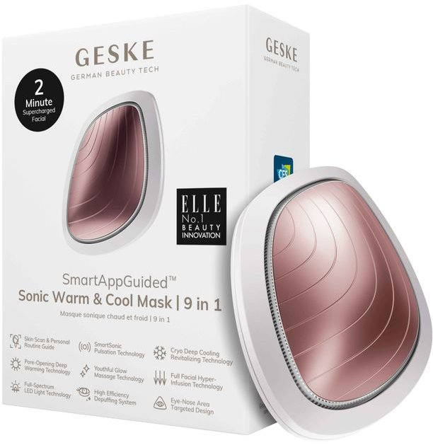 Акція на Звуковая маска тепло и холод Geske Sonic Warm & Cool Mask 9 в 1 Starlight (GK000002SL01) від Stylus