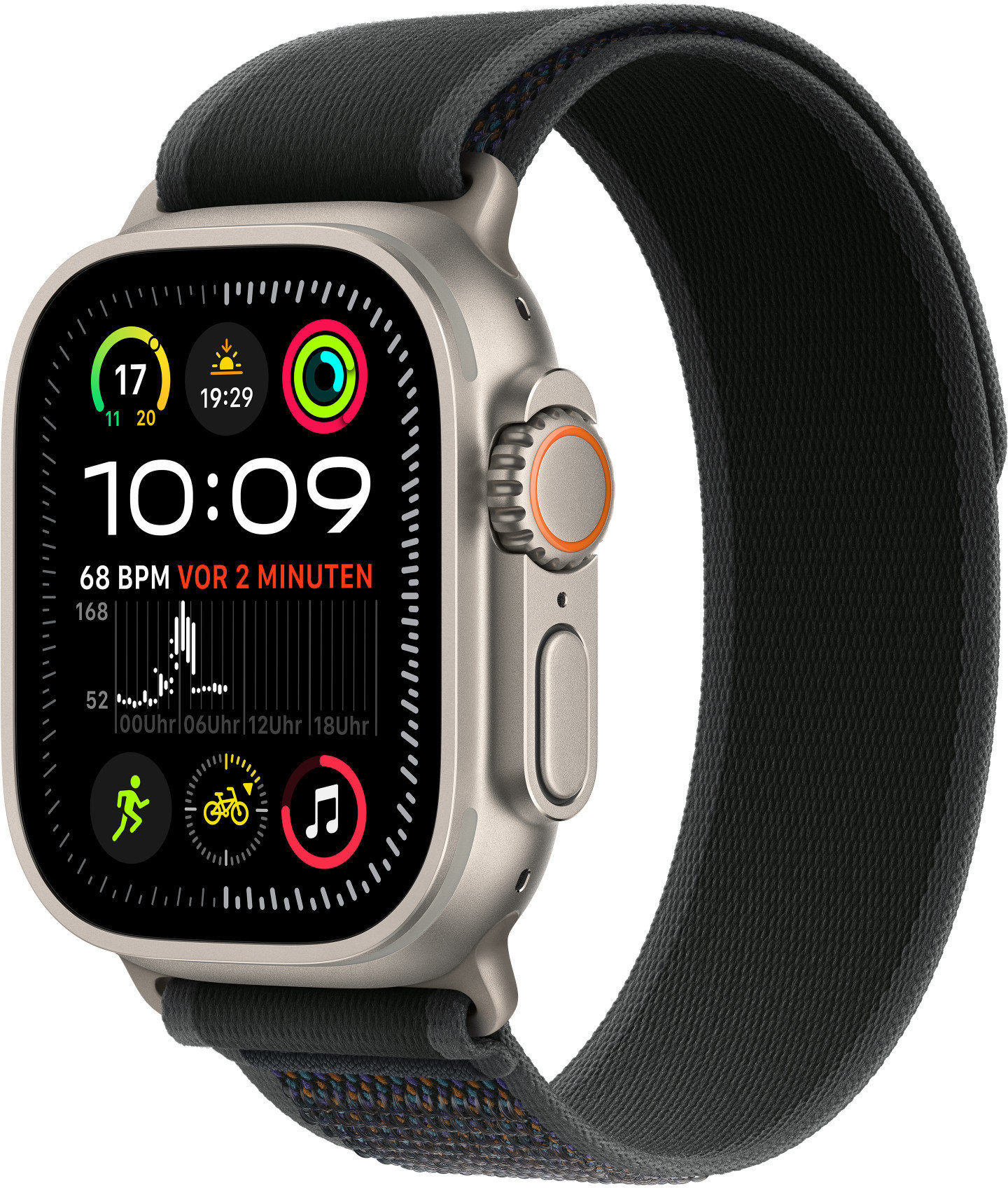 

Apple 49mm Black Trail Loop S/M - Natural Titanium Finish (MXTQ3ZM/A)