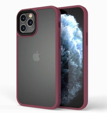 

Mobile Case TPU+PC Metal Buttons Burgundy для iPhone 13 Pro