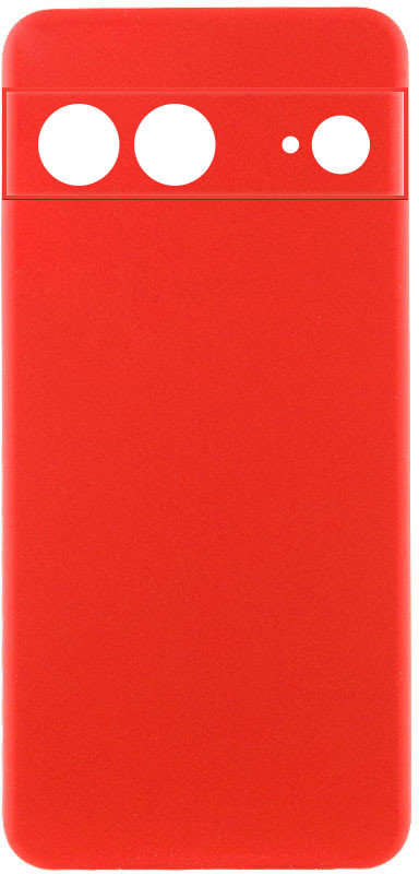 

Lakshmi Case Silicone Cover Full Camera Red for Google Pixel 7a