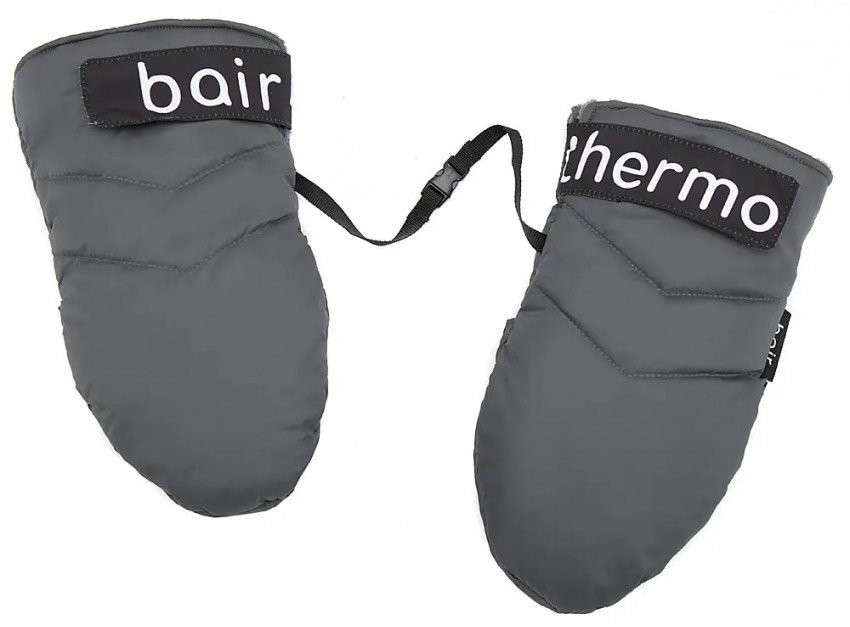 Акція на Варежки для коляски Bair Thermo Mittens графитовые 29х15 см від Stylus