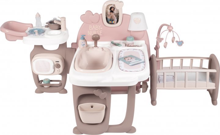 Акция на Ігровий центр Smoby Toys Baby Nurse Кімната малюка з кухнею, ванною, спальнею та аксесуарами (220376) от Y.UA