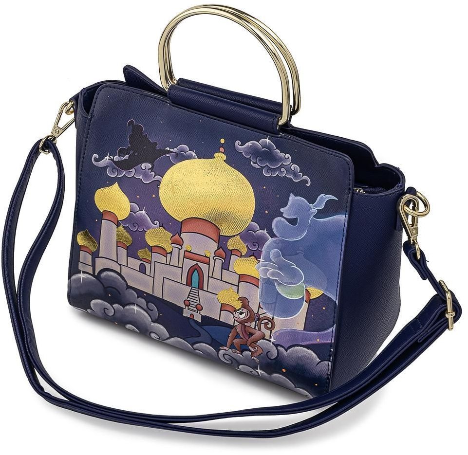 Акція на Сумка Loungefly Disney - Jasmine Castle Crossbody Bag фиолетовая (WDTB2269) від Stylus