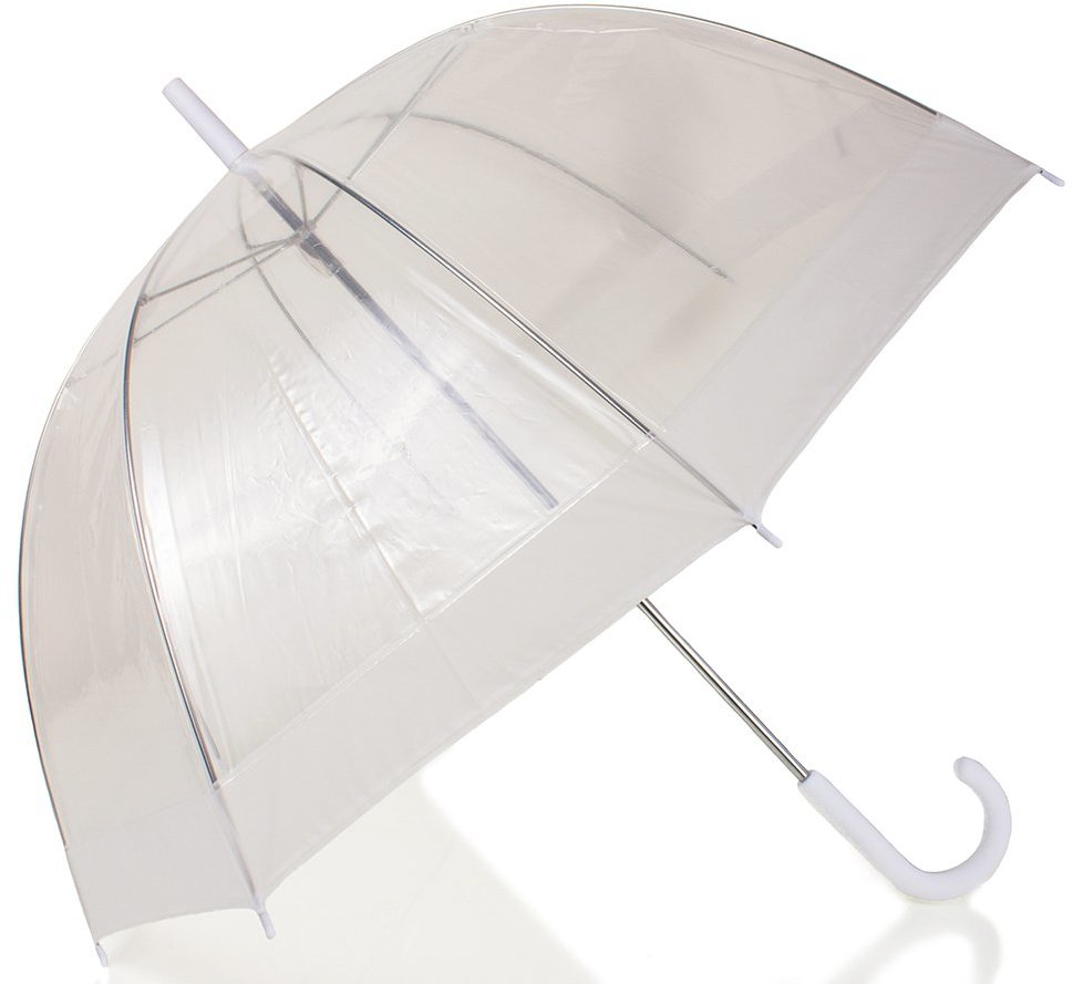 

Зонт-трость женский механический Happy Rain прозрачный (U40974)
