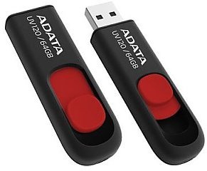 

Adata 64GB C008 Usb 2.0 Black/Red (AC008-64G-RKD)