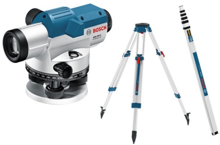 

Оптический нивелир Bosch Gol 26 D Professional + Bt 160 + Gr 500 (0601068002)