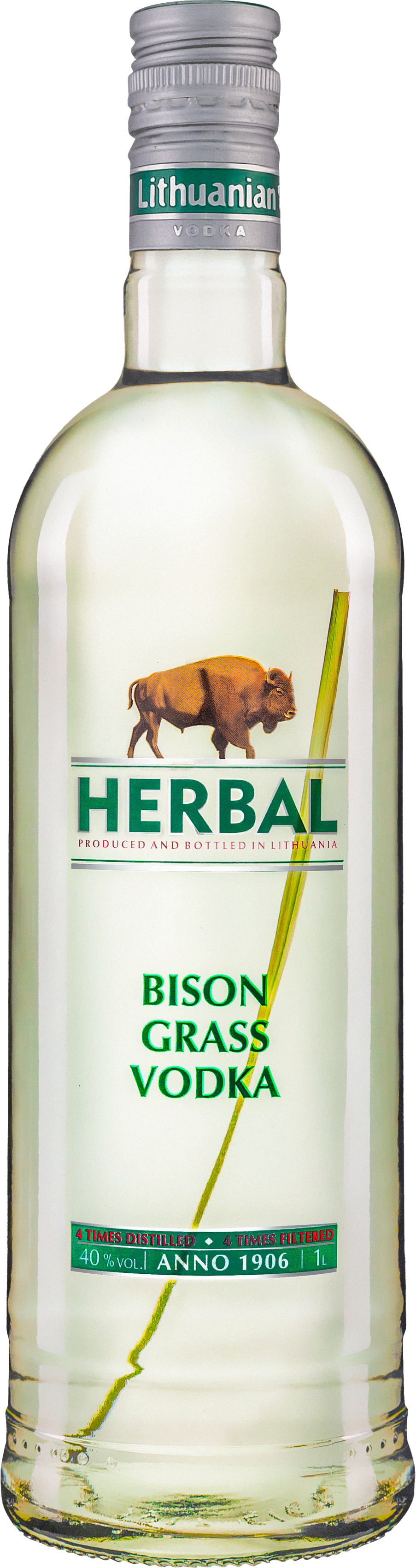 

Напій міцний на основі горілки та настойки Зубрівки Herbal Bison Grass Vodka 1л 40% (STA4770033222941)