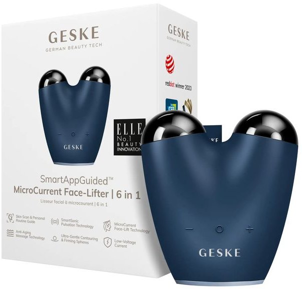 Акція на Микротоковый подтягиватель лица Geske MicroCurrent Face-Lifter 6в1 midnight від Stylus