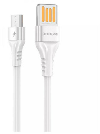 Акція на Proove Usb Cable to microUSB Double Way Silicone 2.4A 1m White (CCDS20001302) від Stylus