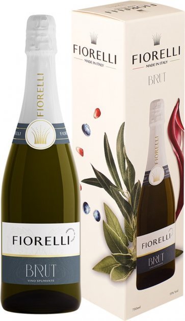 

Ігристе вино Fiorelli Brut, біле брют, 0.75л 11%, в подарунковій упаковці (ALR16545)