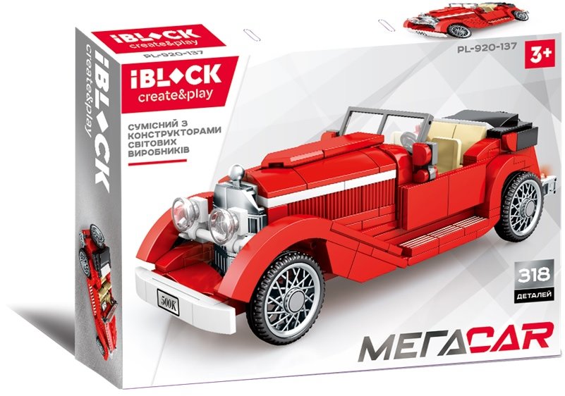 

Конструктор Iblock PL-920-137 318дет., МЕГАCAR