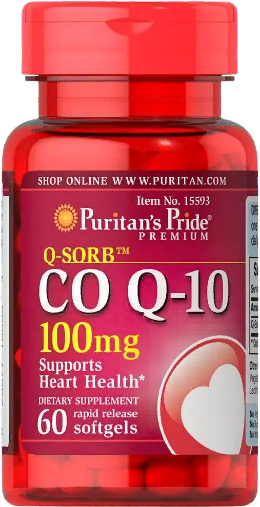 Акція на Puritan's Pride Q-SORB Co Q-10 100 mg Коэнзим Q-10 60 гелевых капсул від Stylus