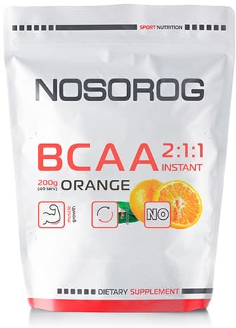 

Nosorog Nutrition Bcaa 2:1:1 200 g /36 servings/ Orange