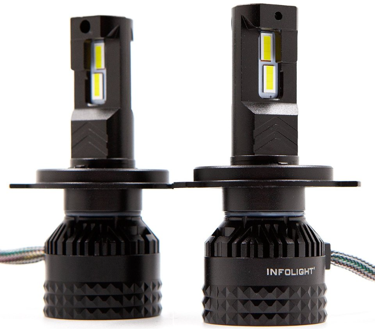 Акция на Комплект светодиодных ламп Infolight S2 H4 60W от Stylus