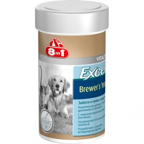 Акція на Витамины 8in1 Excel Brewers Yeast для собак и котов 260 шт. (4048422108603) від Stylus
