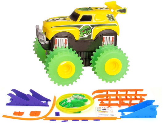 

Машинка на батарейках Trix Trux набор с трассой (желтый) (JLT-AS331Y)